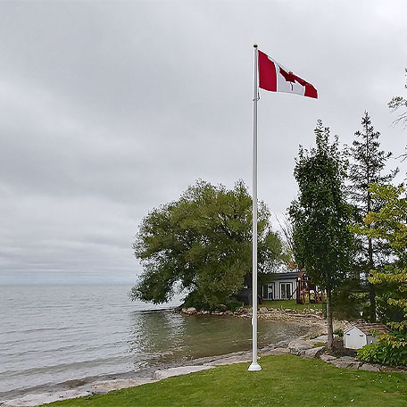 Residential Flagpole, Innisfil, Ontario